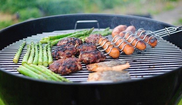 Food on grill