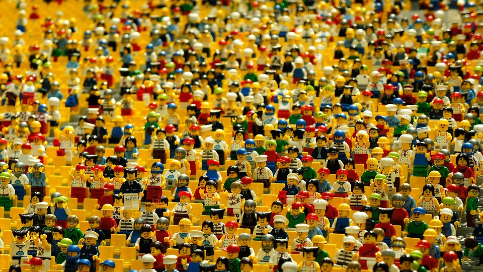 A lot of LEGO people