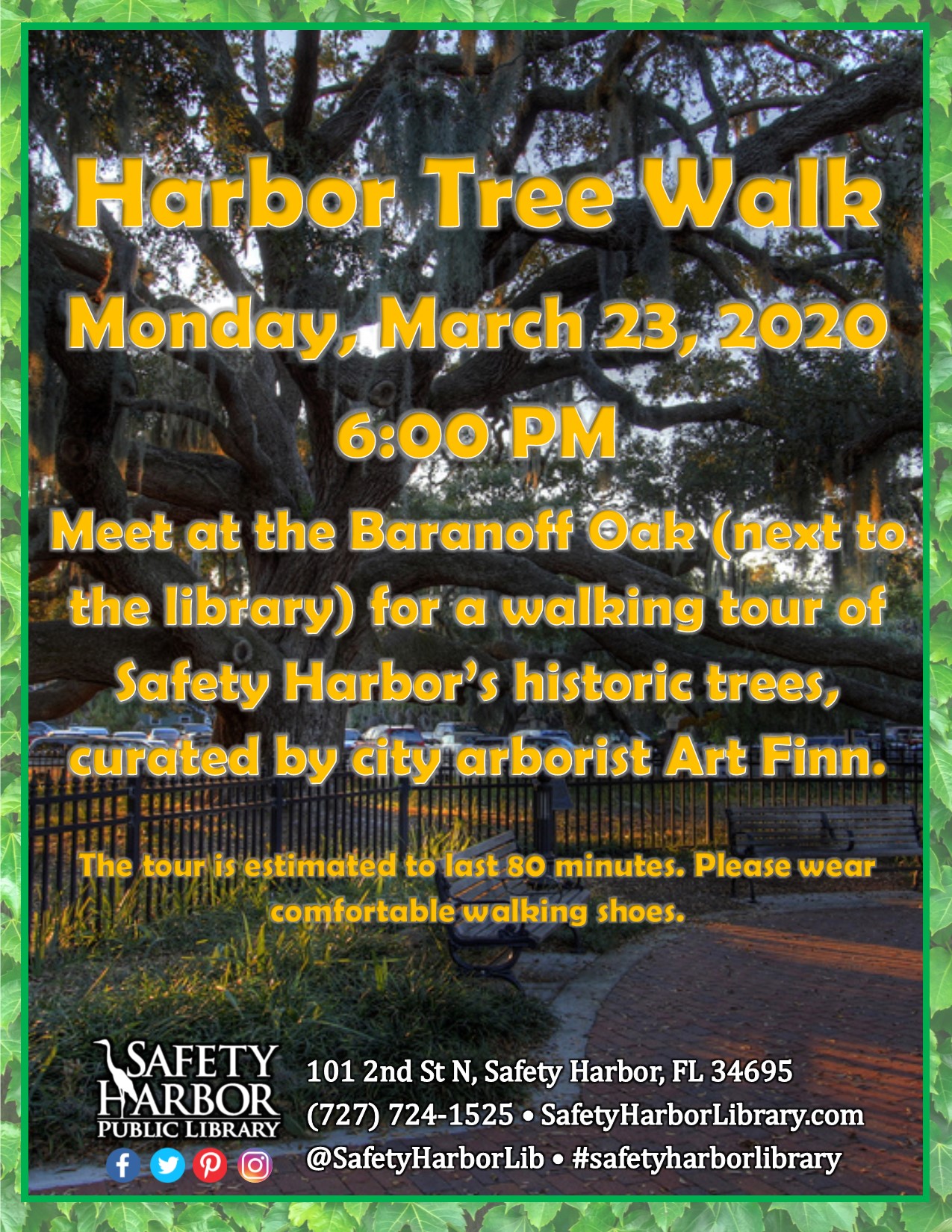 Flyer for Harbor Tree Walk
