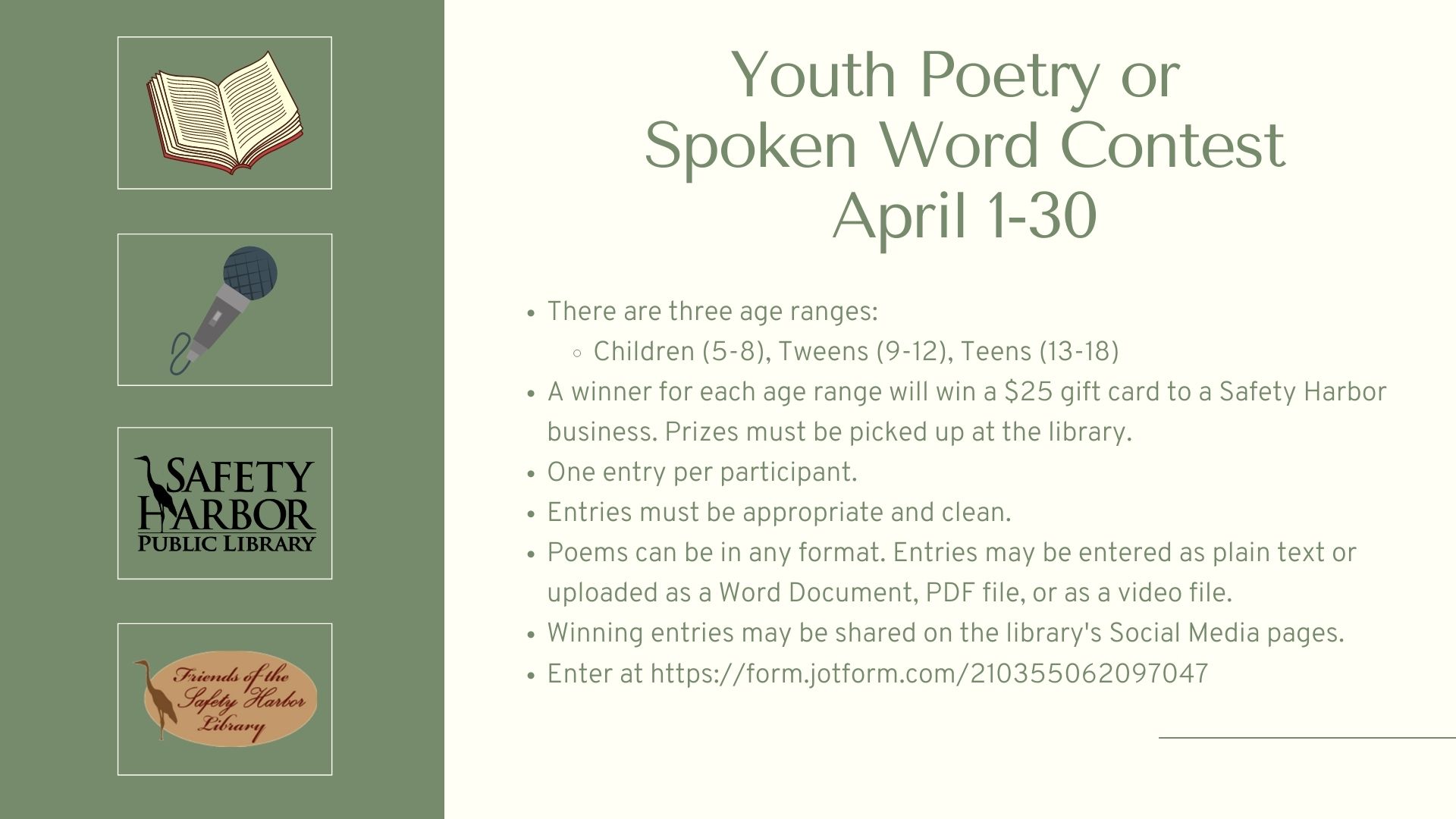 Youth Poetry or Spoken Word Contest 