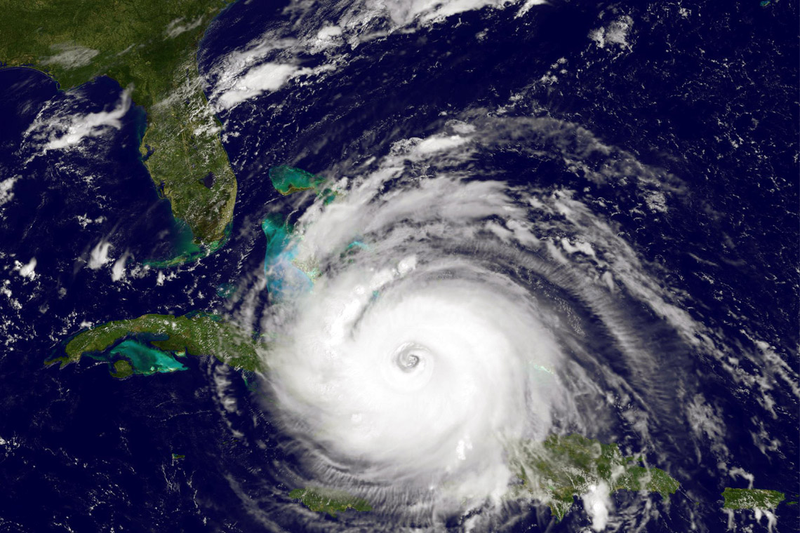 Hurricane Irma satellite view