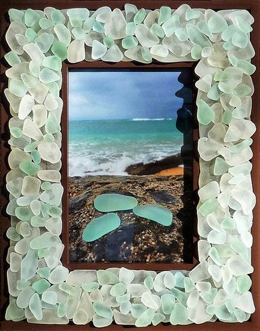 Sea Glass picture frame