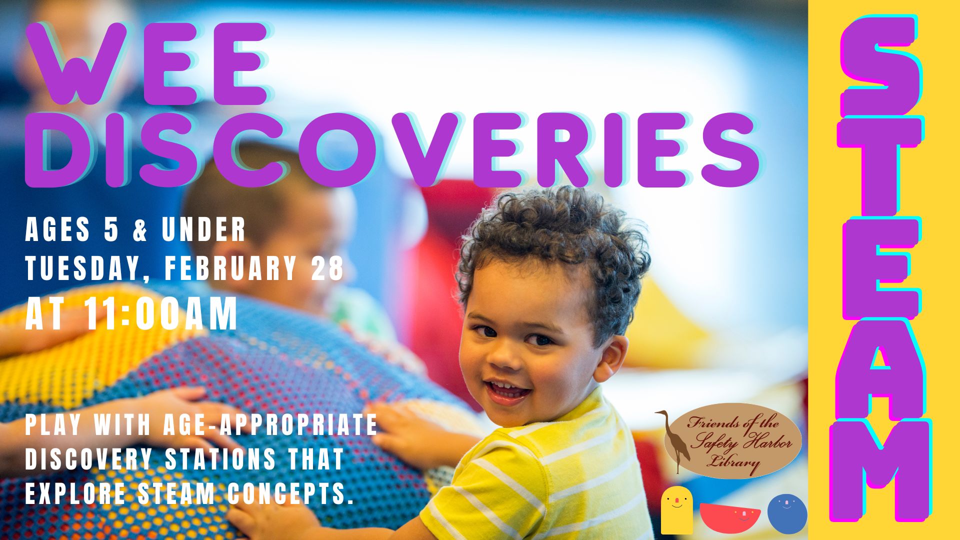Wee Discoveries STEAM program for Preschoolers 