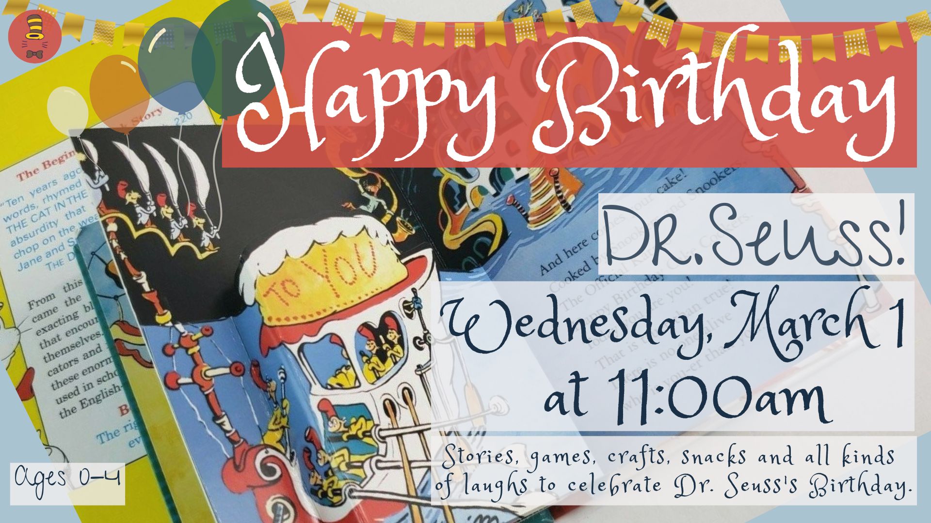 Dr. Seuss story time Party 