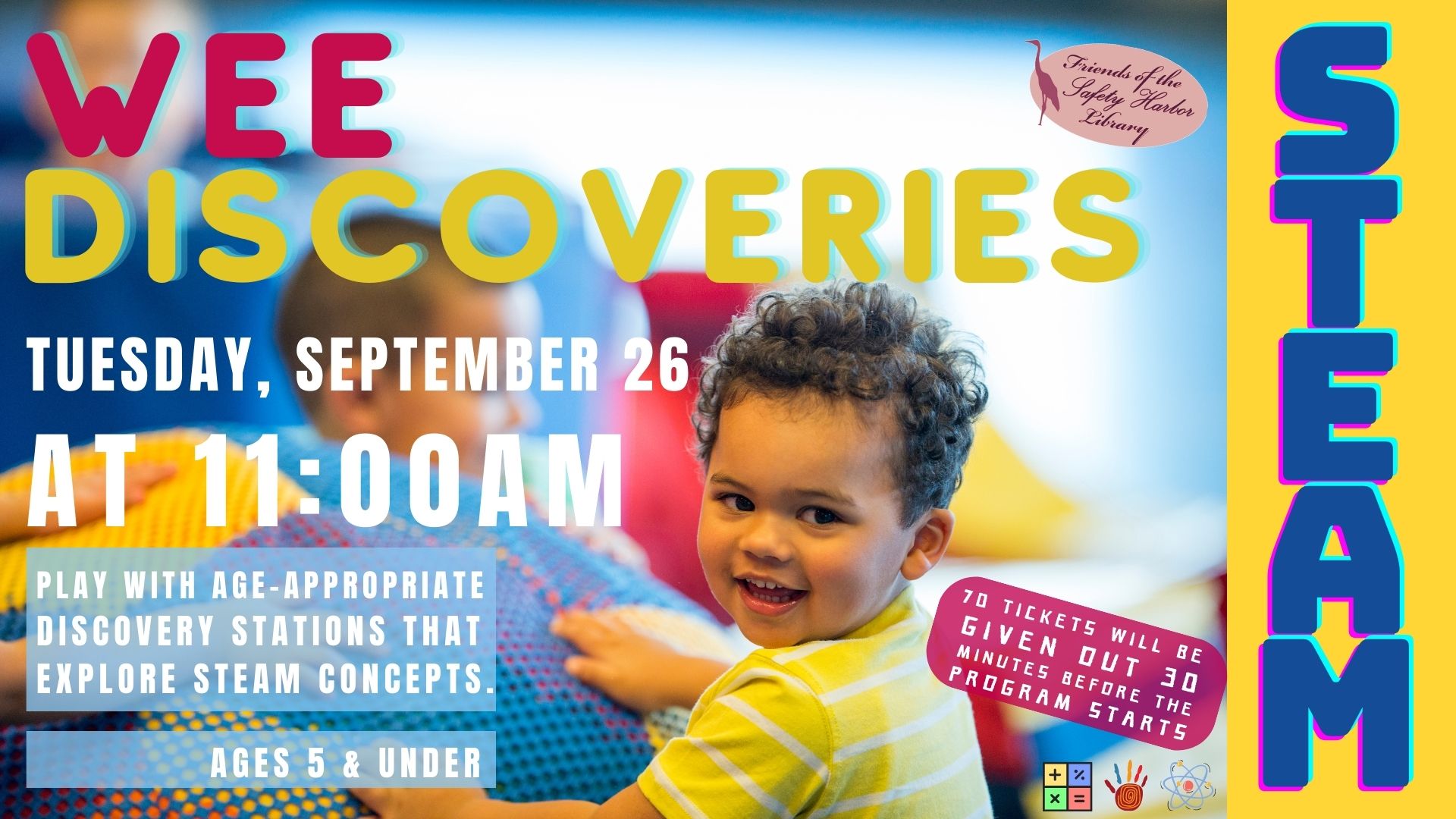 Wee Discoveries STEAM program for Preschoolers 