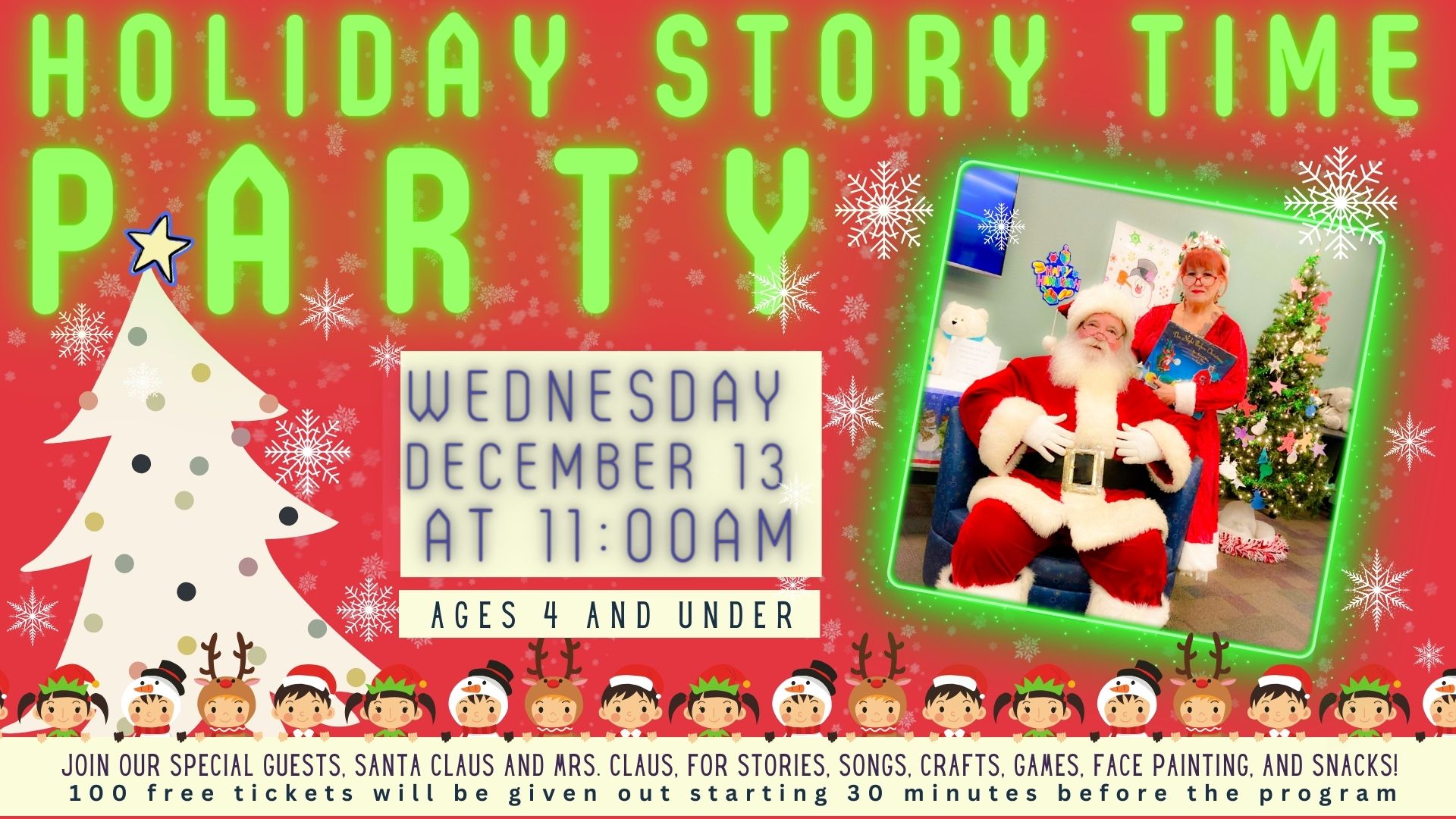 Holiday story time party 