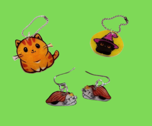 Shrinky Dink Cats