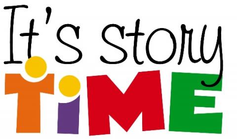 Graphic that says, "It's Story Time"