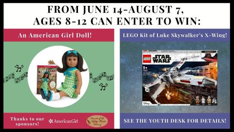 Win an American Girl Doll or LEGO Star Wars Kit 