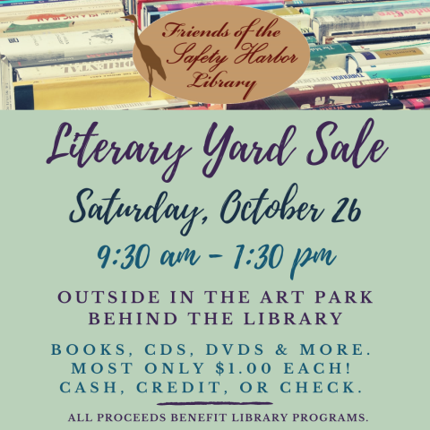 Literary Yard Sale - Saturday, October 26, 9:30am-1:30pm