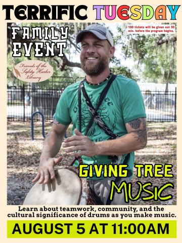 giving tree drum circle