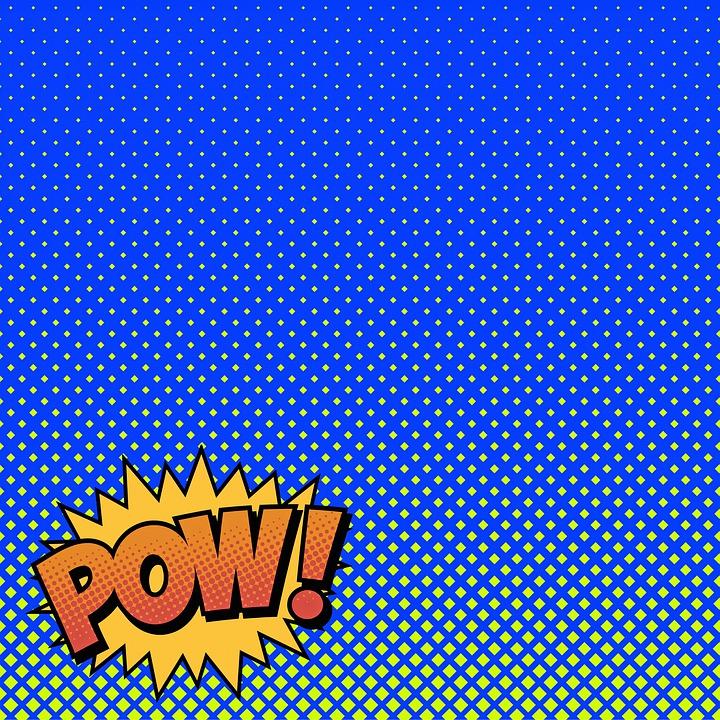 pow superhero background