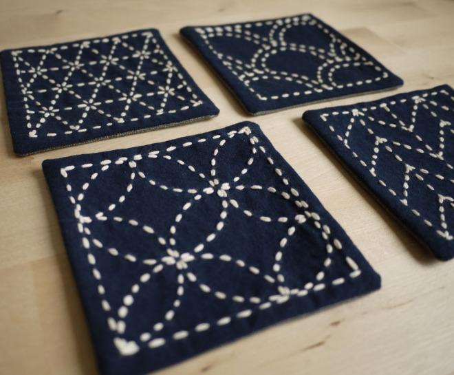 CrAfterWork: Sashiko Coasters