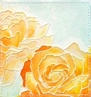 Embossed flower art