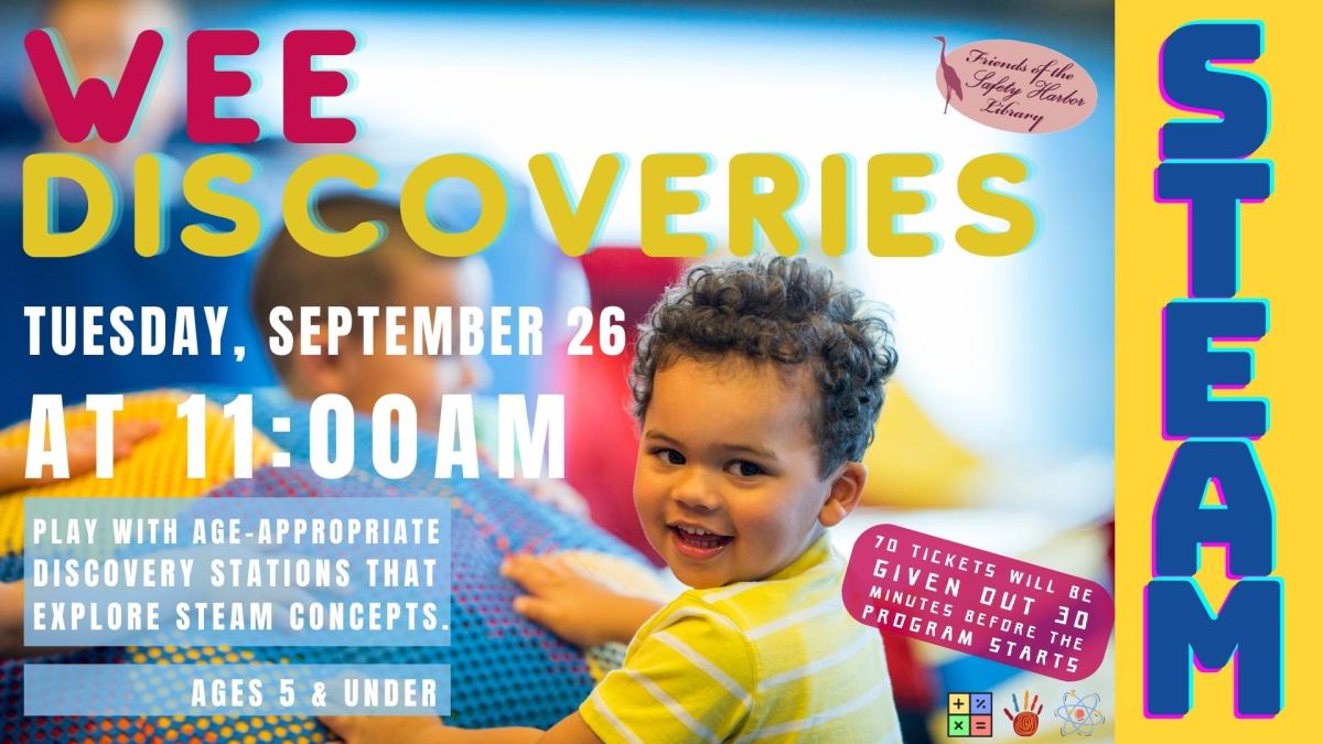 Wee Discoveries STEAM program for Preschoolers 