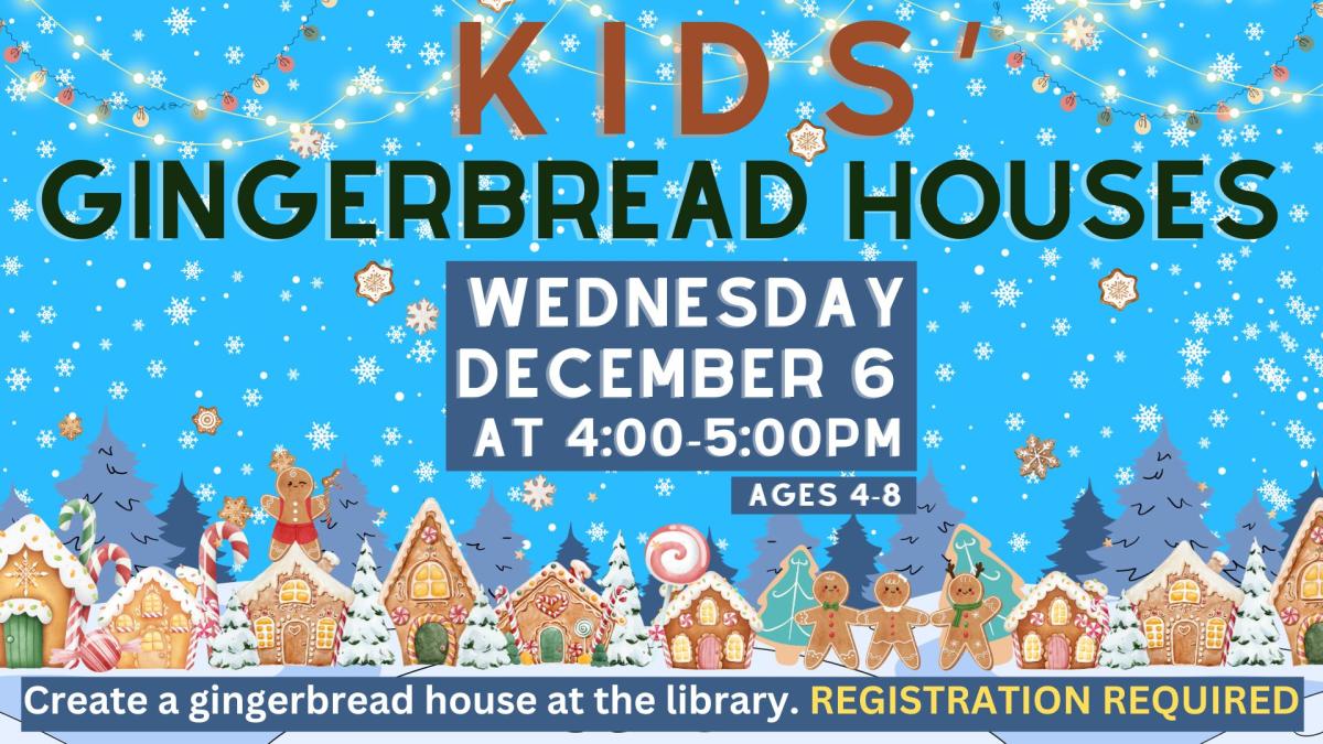 kids gingerbread house building