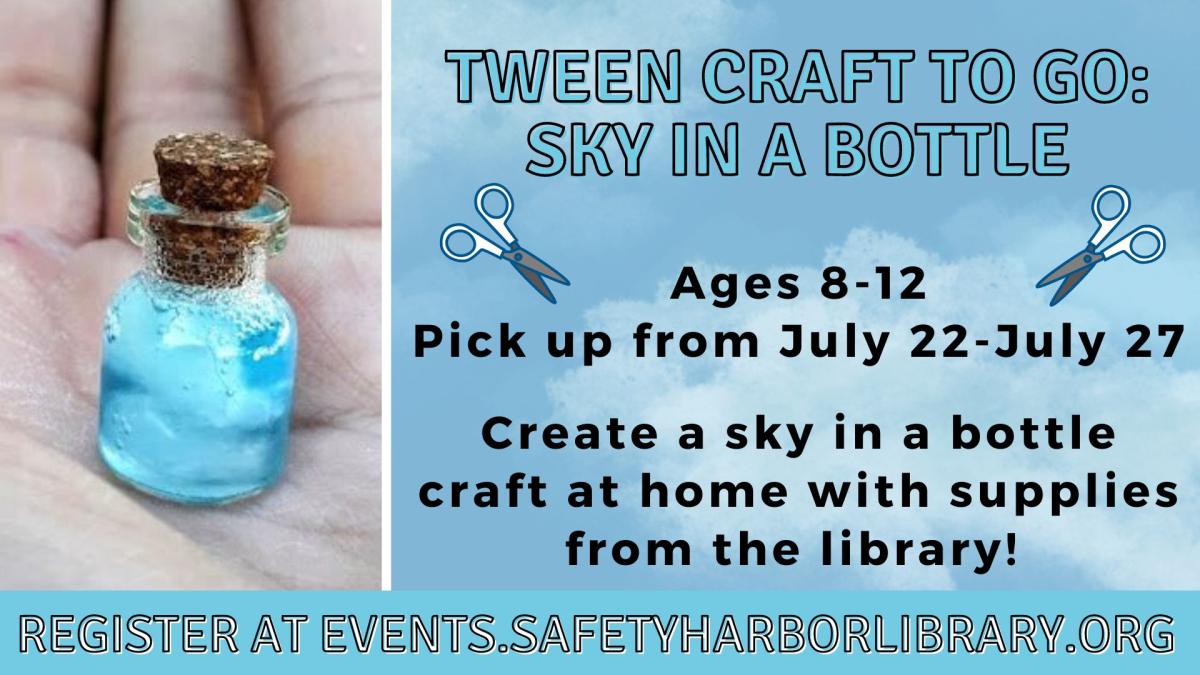 Tween Craft to Go: Sky in a bottle sample. 