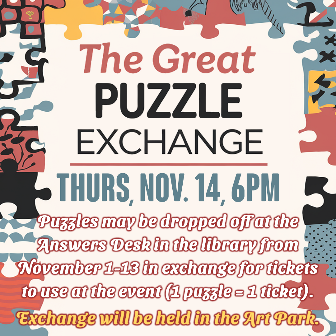 The Great Puzzle Exchange - Thursday, November 14, 6pm