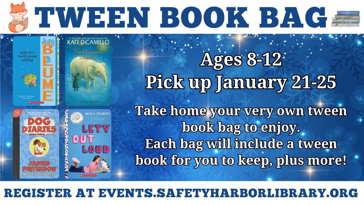 January Tween Book Bag