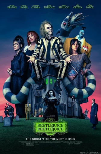 Beetlejuice Beetlejuice (2024 Warner Bros) Movie Poster